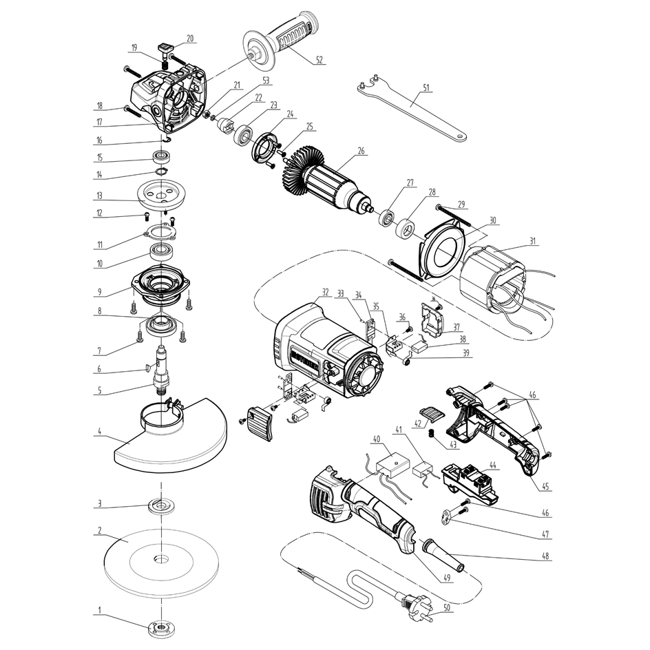УШМ (Болгарка), 180 мм AGS-180-2000 S