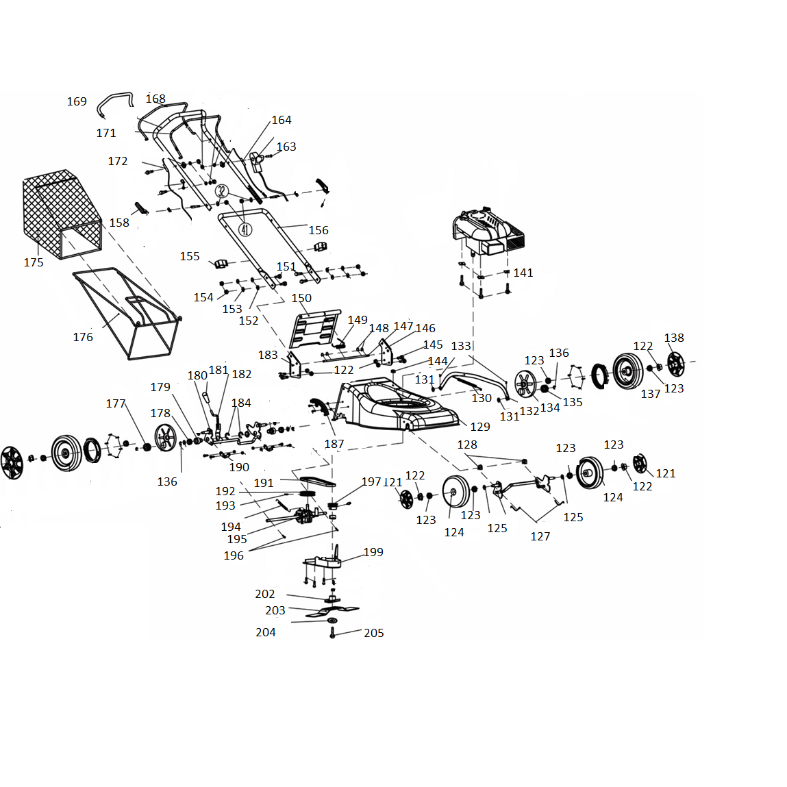 Газонокосилка самоходная бензиновая ЗГКБ-460СТ