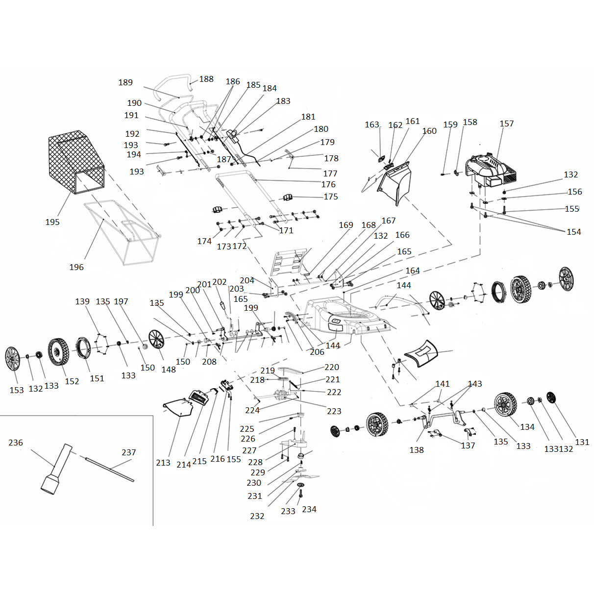 Газонокосилка самоходная бензиновая ЗГКБ-510СТ
