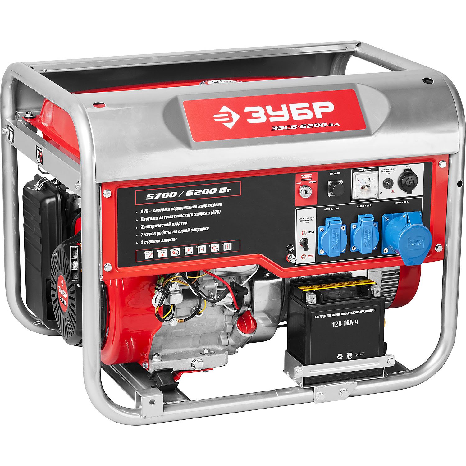 Генератор бензиновый ЗЭСБ-6200-ЭА