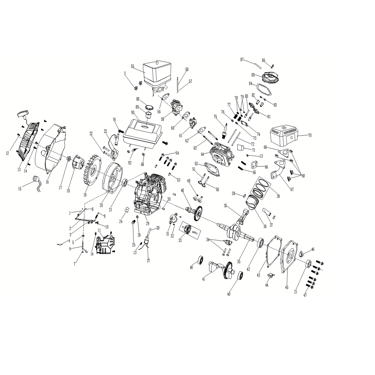 Мотопомпа бензиновая для грязной воды МПГ-1800