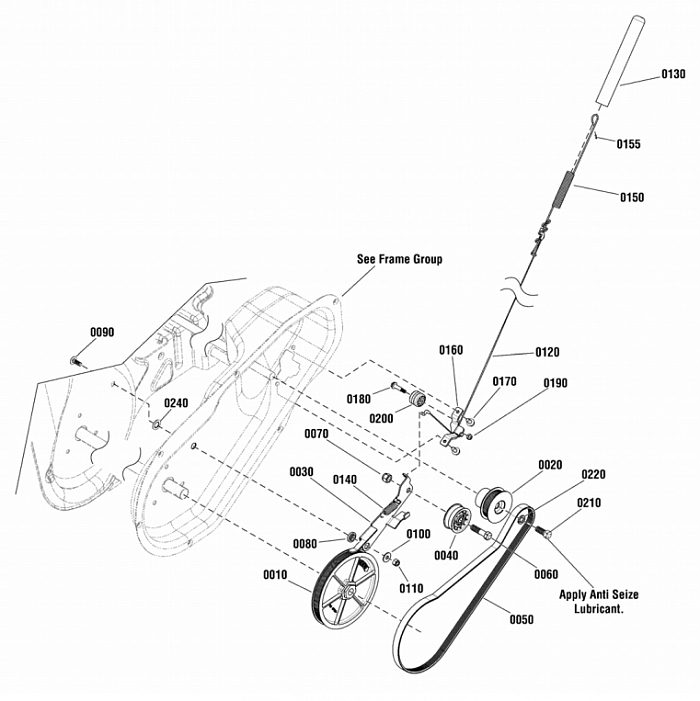 3 РЕМЕНЬ - ШКИВ СНЕГОУБОРЩИК CHAMPION ST655BS ручное управление желобом