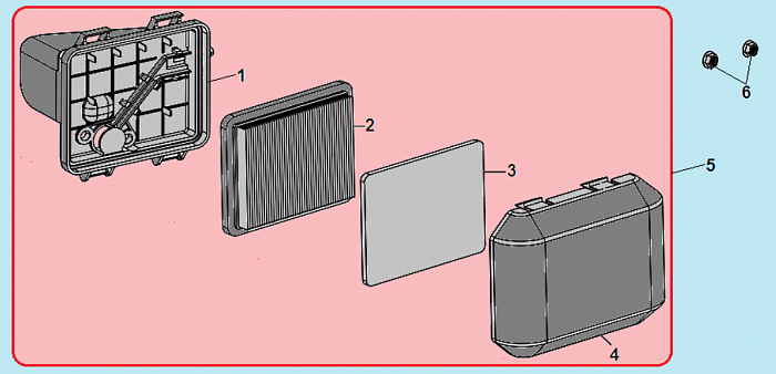 16 ВОЗДУШНЫЙ ФИЛЬТР Газонокосилка CHAMPION LM5347