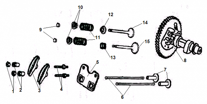 3 ДЕТАЛИ ДВИГАТЕЛЯ - БЛОК - СВЕЧА - ГОЛОВКА - КЛАПАНА - ПРОКЛАДКИ GG7501E ГЕНЕРАТОР CHAMPION