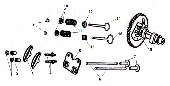 3 ДЕТАЛИ ДВИГАТЕЛЯ - БЛОК - СВЕЧА - ГОЛОВКА - КЛАПАНА - ПРОКЛАДКИ ГЕНЕРАТОР CHAMPION GG7501E-3