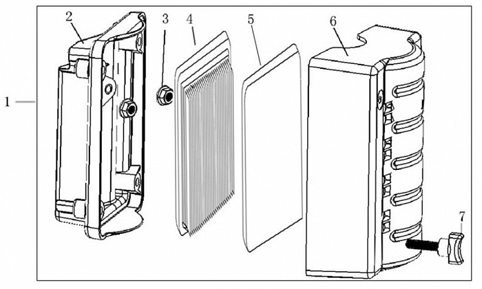 12 ВОЗДУШНЫЙ ФИЛЬТР ВИБРОПЛИТА БЕНЗИНОВАЯ CHAMPION PC5332F