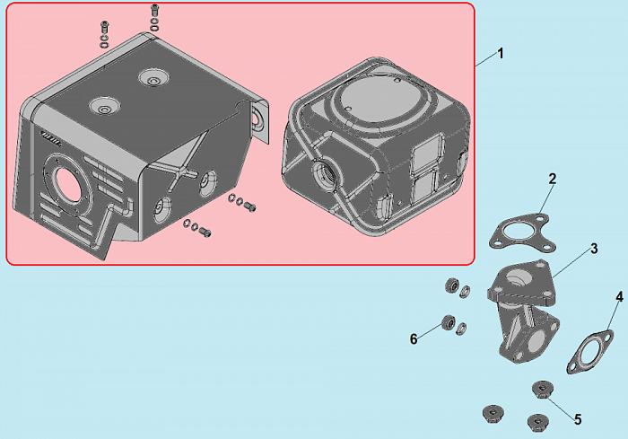 11 ГЛУШИТЕЛЬ МОТОПОМПА CHAMPION GTP80H
