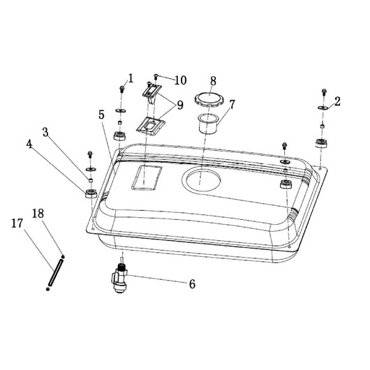 Бак топливный