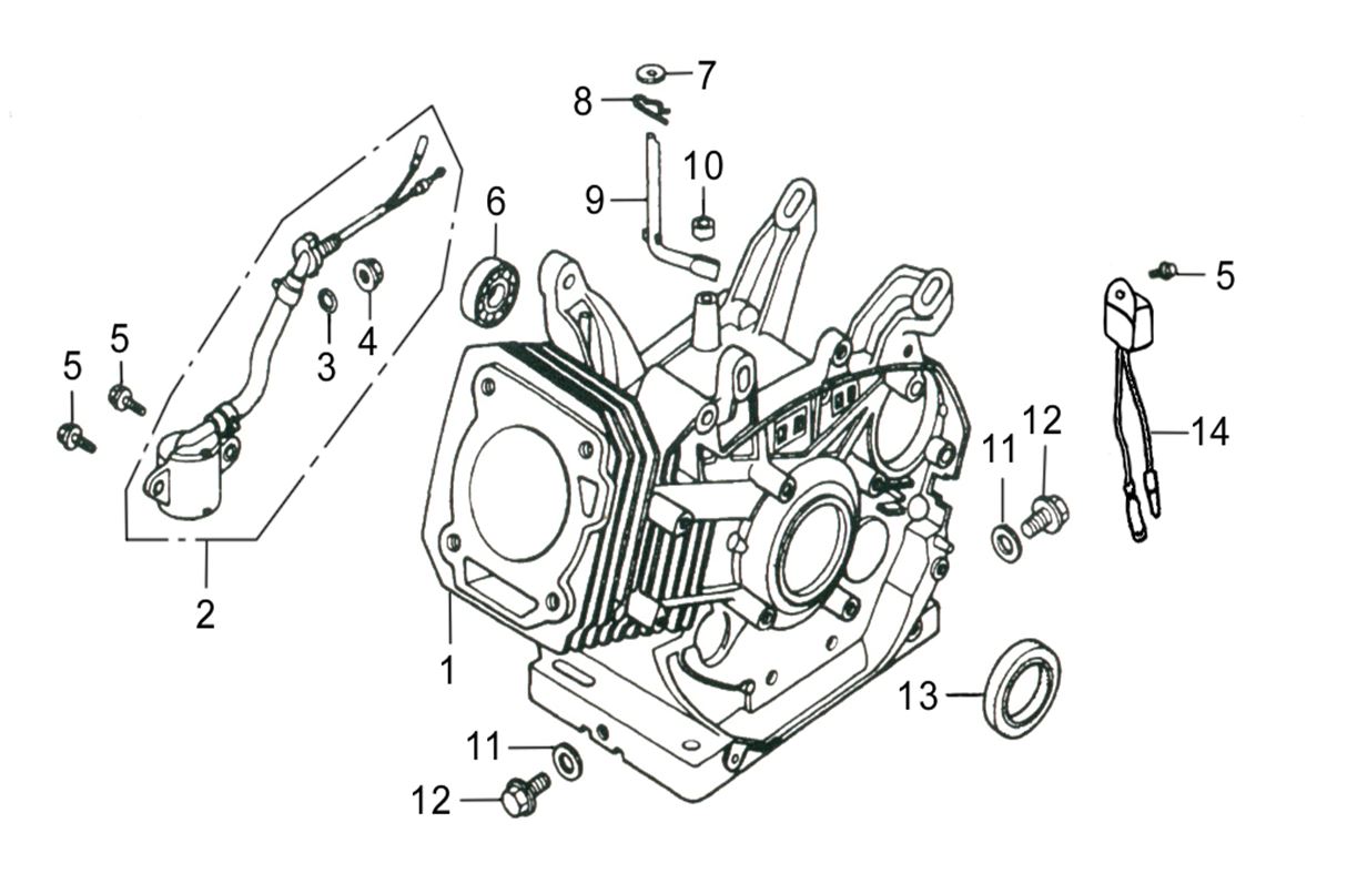ЗАПЧАСТИ ДЛЯ МОТОПОМПЫ БЕНЗИНОВОЙ ELITECH МБ 1600 Д 10 (КАРТЕР)