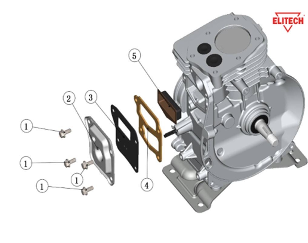 ЗАПЧАСТИ ДЛЯ МОТОПОМПЫ БЕНЗИНОВОЙ ELITECH МБ 210 Д 40 (САПУН)