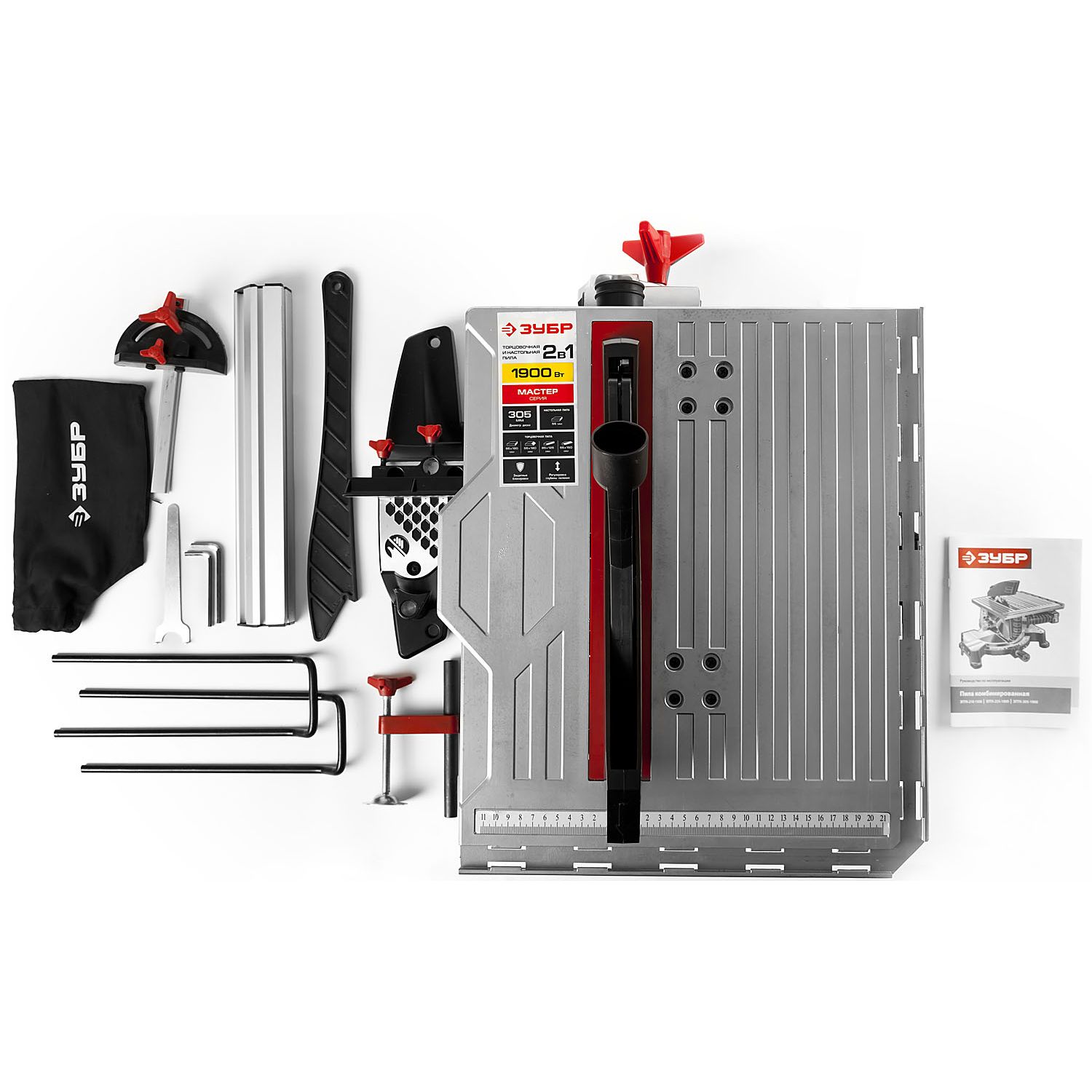 Пила торцовочная комбинированная ЗПТК-305-1900