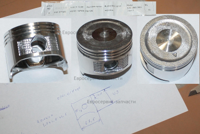 Поршень D68х18, 1.5х1.5х2.5, H49, 168F. БЭС 2500.3000