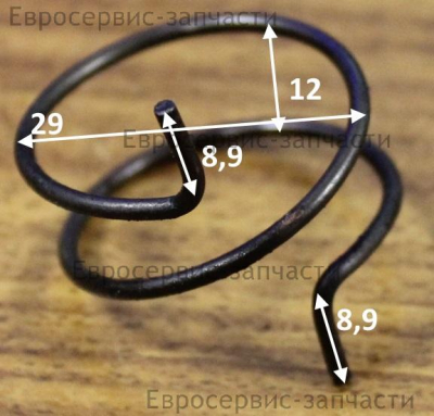 Пружина рычага управления оборотами