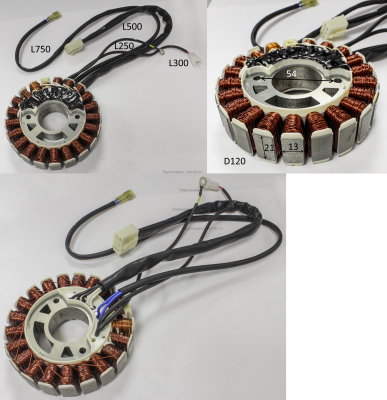 Статор альтернатора в сборе. ZJ158F.06.03. БИГ 2000