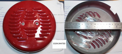 Крышка альтернатора, 190мм, красная, с болтами. 660020002. БЭС 3800-8000
