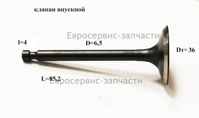 Клапан впускной   10310007    СГБ 9500