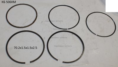 Кольца поршневые, 5шт, 70х1.5х1.5х2.5. СГБ 3500Р