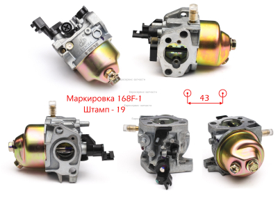 Карбюратор в сборе P19. 10500007. СГБ 2500.3000.3600Р