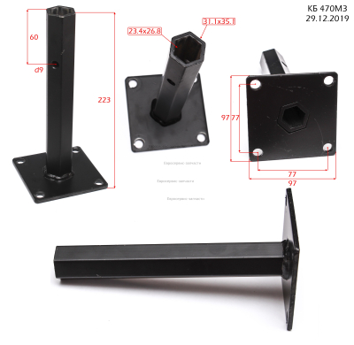 Ступица шестигранная  25  КБ 470М3 см  0401.004500