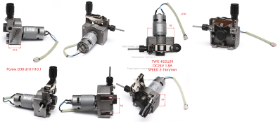 Механизм протяжки проволоки. MIG 200.240 (W1701.003-4.00). СМ. 0601.105800 0601.153100