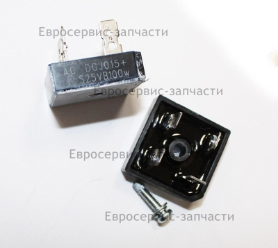Мост диодный S25VB100, 25А, 1000В. АИС 200АДИ АС/DC -2018. 0601.122900 0601.166350 0601.168050