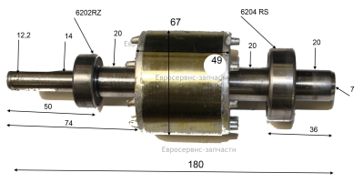 Ротор OW-BA24-022 AC 300 24(W0503.001.00)