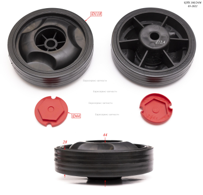 Колесо OWW-24/50/100-54 КПБ 180/24М