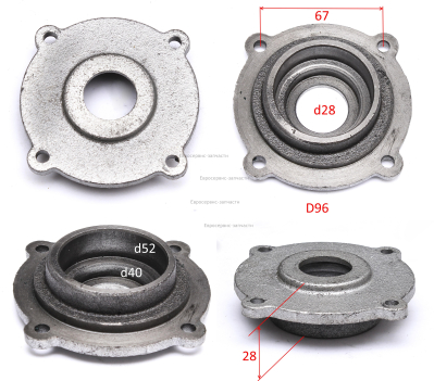 Седло подшипника. GPV-2065C -007. КПР 50-100/450/2.2