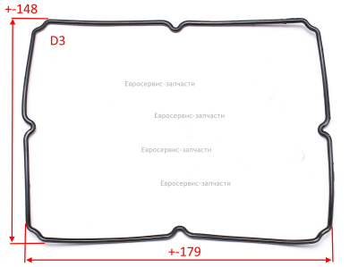 Прокладка крышки картера. GPV-2065C -013. КПР 50-100/450/2.2