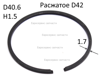 Кольцо 40х1.5 поршневое ПБ 40 YD41.01.03.00-2: ПБ40/40