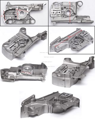 Картер двигателя правая часть YD45.01.01.02-1: ПБ45/40.ПБ45/45.ПБ50/45.ПБ45/18