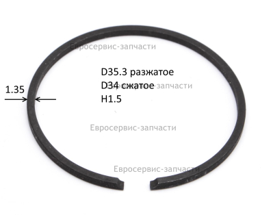 Кольцо поршневое,YS2512-0015