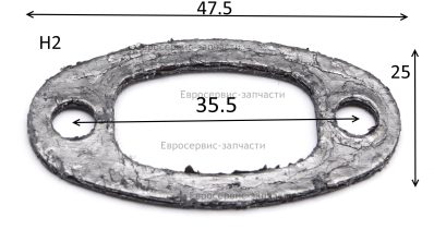 Прокладка глушителя,YS2512-0024