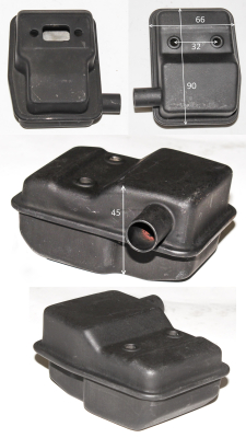 Глушитель прг.ступень 69х47--92 крепл.5х32