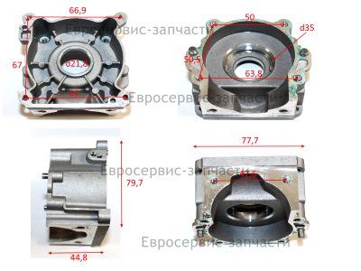 Картер правая половина  БТ 52 (E1602.011.00)