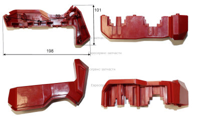 Крепление аккумулятора, правое. HJ36-4GCJ-004. МПСА 36БЛ E1602.001.00