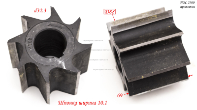 Нож-барабан , восемь лезвий ИВС 2500
