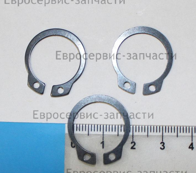 Кольцо стопорное для вала D19. D17.5, H1. БМ 52В.Е.72В.Н