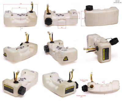Бак топливный в сборе. 04.02.008.0001. БМ 52В Е1605.001.01