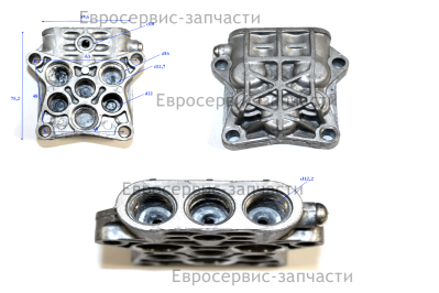Головка цилиндров насоса (помпы) М 1800РБК