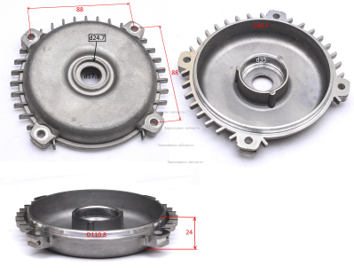 Крышка эл. двигателя задняя