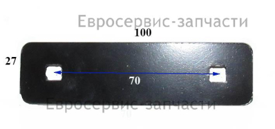 Пластина торцевая