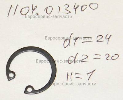 Кольцо стопорное для отверстия d22. D24, H1. СВ 270