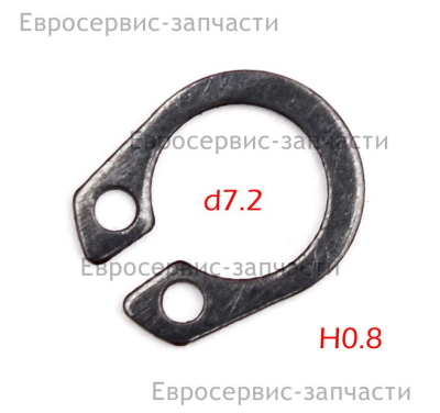 Кольцо стопорное с уш. для вала, d7. 93054А-0053. ПТ 2030К