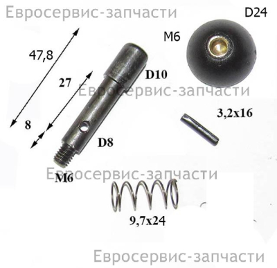 Штифт цилиндрический 3х16 мм