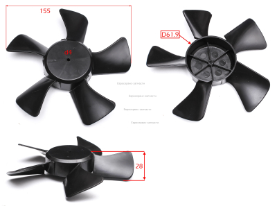 Крыльчатка ТП-3ЕР , WWS12025