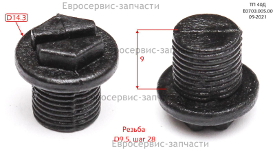 Болт-заглушка гнезда манометра 3231-0054-00: ТП45Д.ТП14ДБ.ТП75Д.ТП22ДБ.ТП125Д.ТП37ДБ.ТП175Д.ТП52ДБ.Т