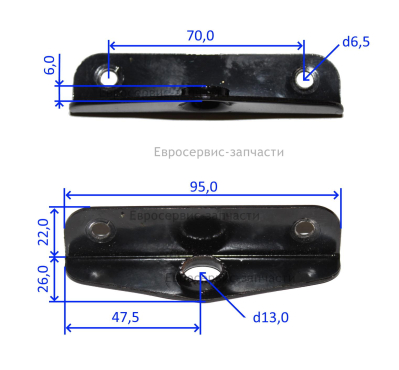 Кронштейн крепления рычага