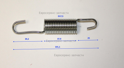 Пружина козырька желоба