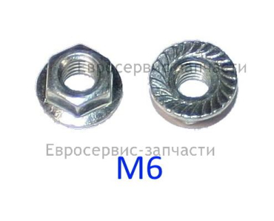 Гайка фланцевая M6
